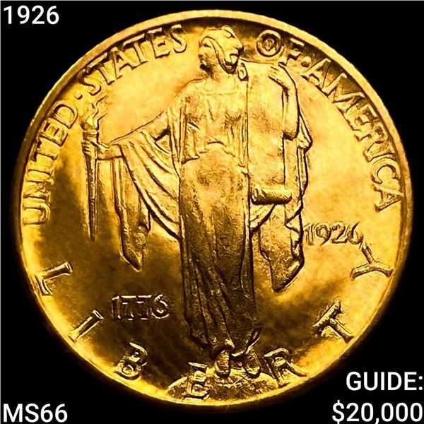1926 Sesquincentennial $2.50 Gold Quarter Eagle GEM BU