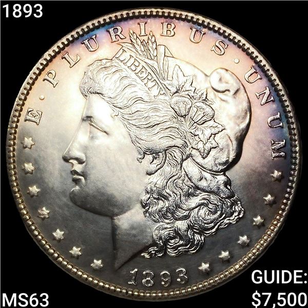 1893 Morgan Silver Dollar CHOICE BU