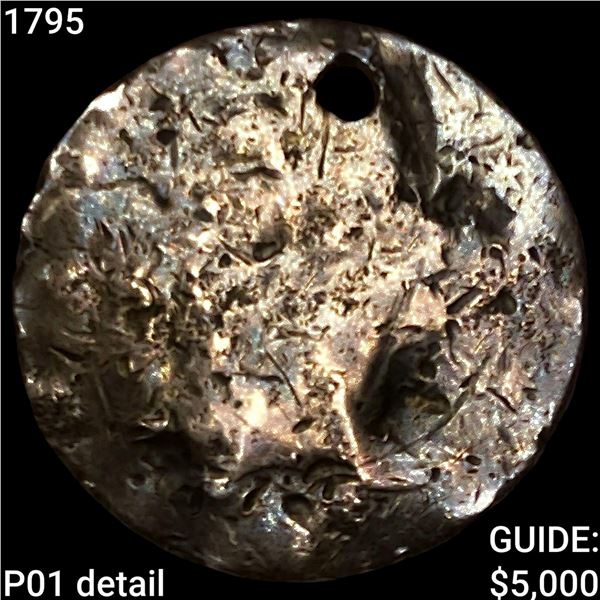 1795 Flowing Hair Half Dime NICELY CIRCULATED