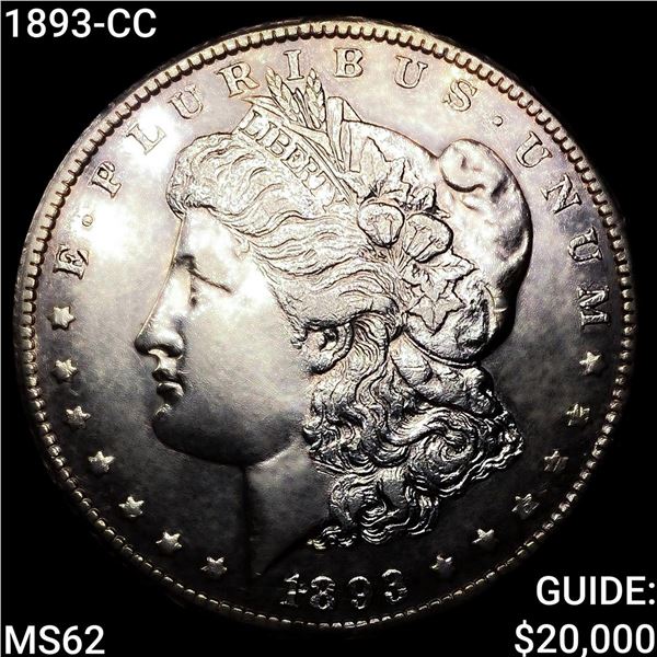 1893-CC Morgan Silver Dollar UNCIRCULATED