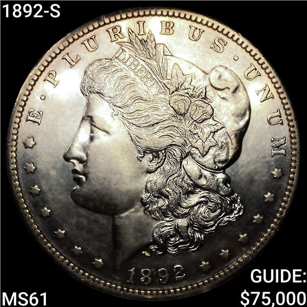 1892-S Morgan Silver Dollar UNCIRCULATED