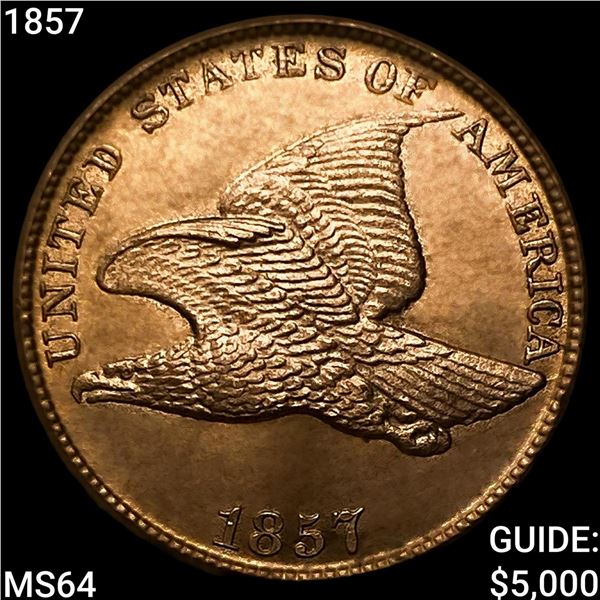 1857 Flying Eagle Cent CHOICE BU
