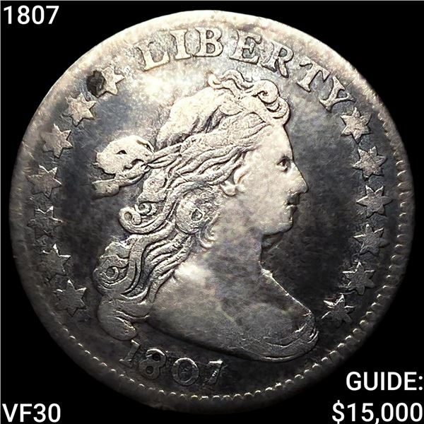1807 Draped Bust Dime LIGHTLY CIRCULATED