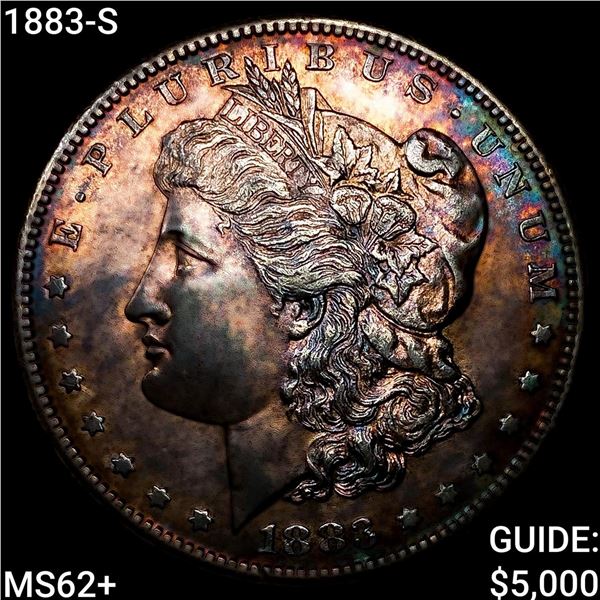 1883-S Morgan Silver Dollar UNCIRCULATED +