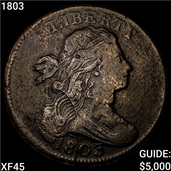 1803 Draped Bust Large Cent NEARLY UNCIRCULATED