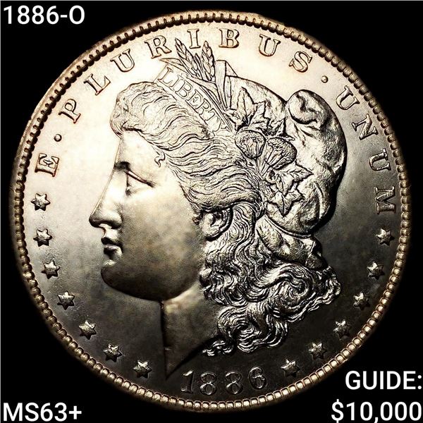 1886-O Morgan Silver Dollar CHOICE BU+