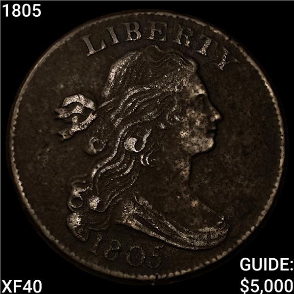 1805 Draped Bust Large Cent NEARLY UNCIRCULATED