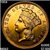 Image 1 : 1854 $3 Gold Piece CHOICE BU