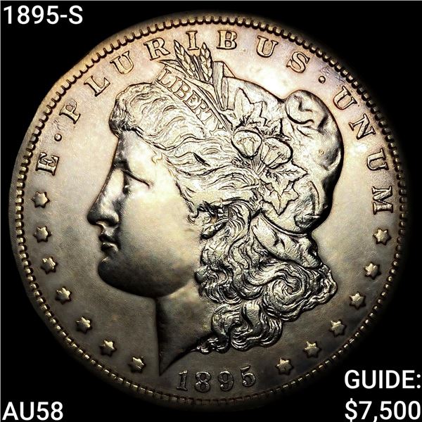 1895-S Morgan Silver Dollar CHOICE AU