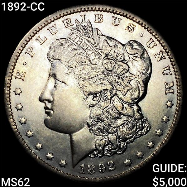 1892-CC Morgan Silver Dollar UNCIRCULATED