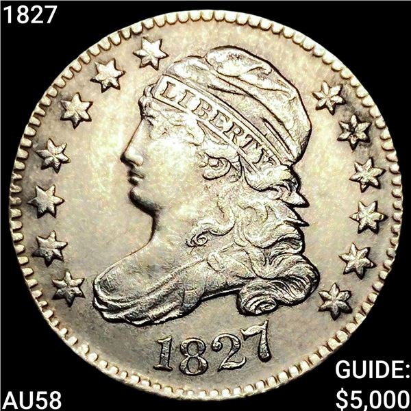 1827 Capped Bust Dime CHOICE AU