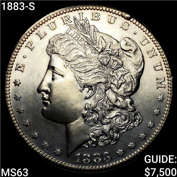 1883-S Morgan Silver Dollar CHOICE BU