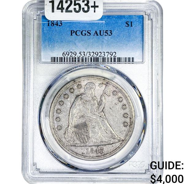 1943 Seated Liberty Dollar PCGS AU53