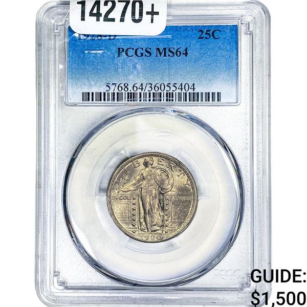 1928-D Standing Liberty Quarter PCGS MS64
