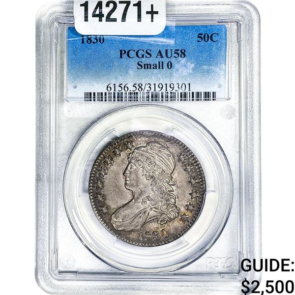 1830 Capped Bust Half Dollar PCGS AU58