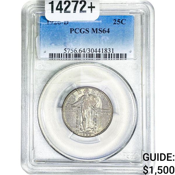 1926-D Standing Liberty Quarter PCGS MS64