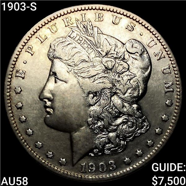 1903-S Morgan Silver Dollar CHOICE AU