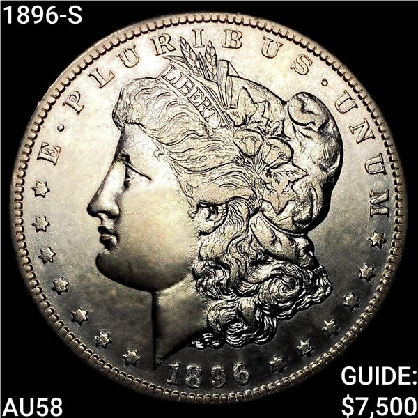 1896-S Morgan Silver Dollar CHOICE AU