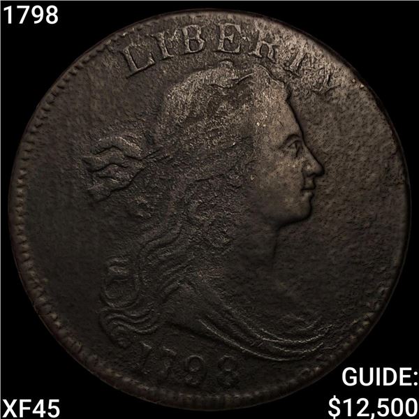 1798 Draped Bust Large Cent NEARLY UNCIRCULATED