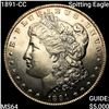 Image 1 : 1891-CC Spitting Eagle Morgan Silver Dollar CHOICE BU