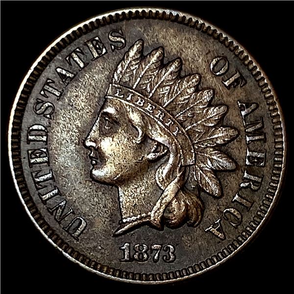 1873 Indian Head Cent CLOSELY UNCIRCULATED