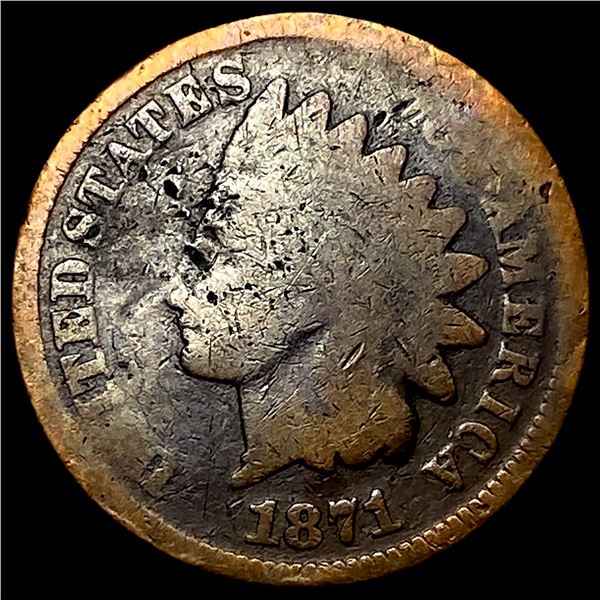 1871 Indian Head Cent NICELY CIRCULATED