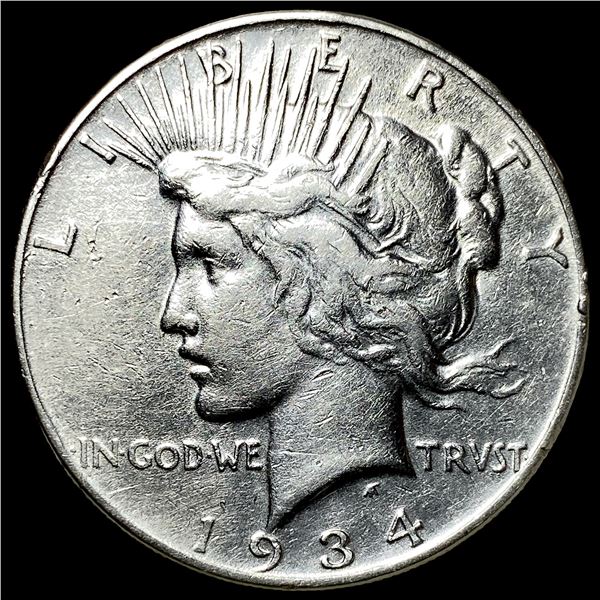 1934 Peace Silver Dollar LIGHTLY CIRCULATED