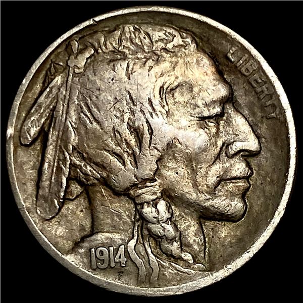1914-S Buffalo Nickel CHOICE AU