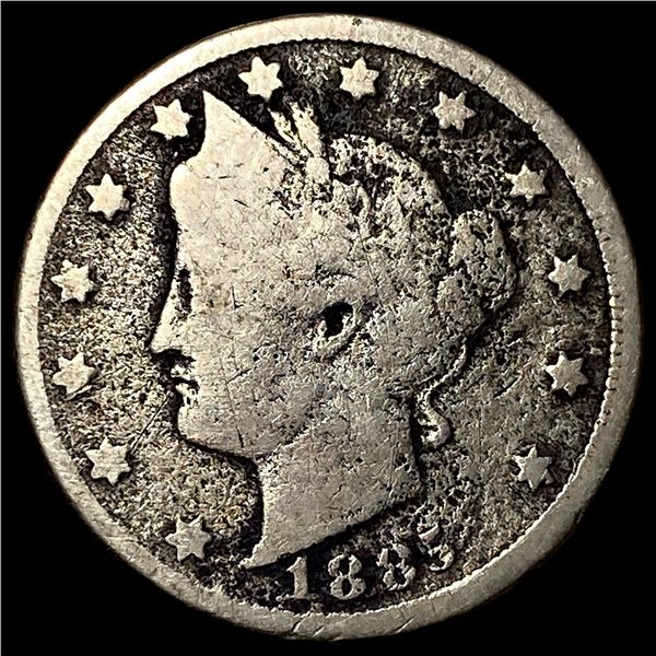 1885 Liberty Head Nickel No Cents NICELY CIRCULATED