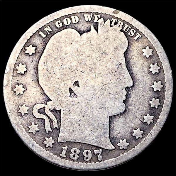 1897-S Barber Quarter NICELY CIRCULATED