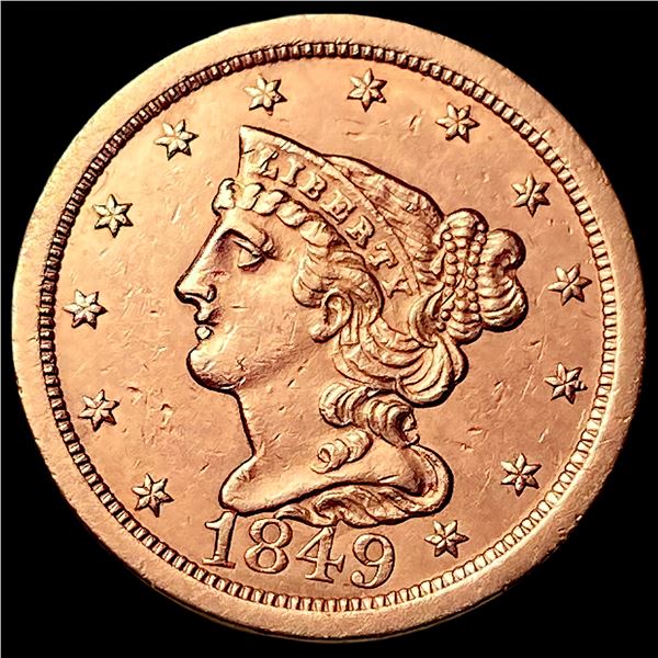 1849 Braided Hair Half Cent HIGH GRADE