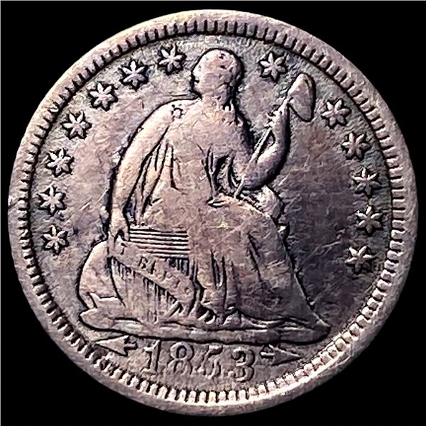 1853 Silver Half Dime LIGHTLY CIRCULATED