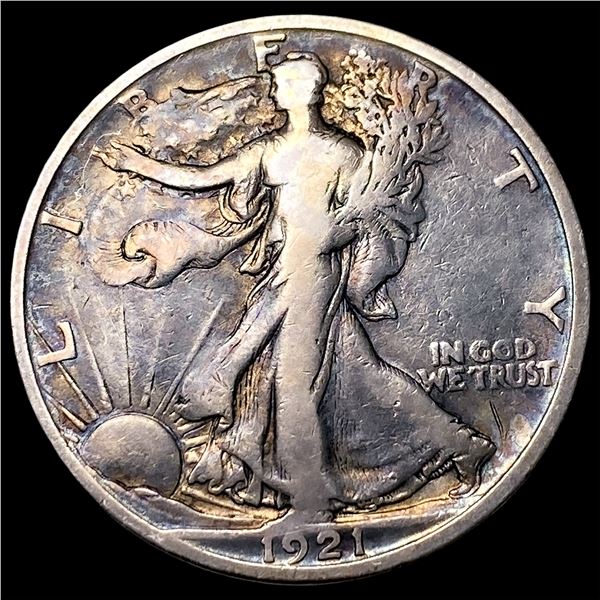 1921-S Silver Walking Liberty Half Dollar LIGHTLY CIRCULATED