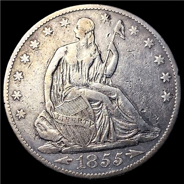 1855-O Silver Half Dollar LIGHTLY CIRCULATED