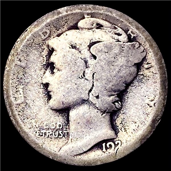 1921-D Silver Mercury Dime LIGHTLY CIRCULATED