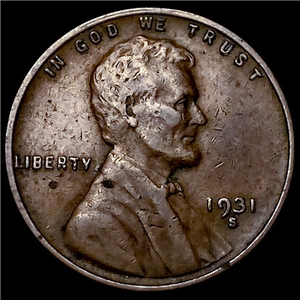 1931-S Lincoln Wheat Cent NEARLY UNCIRCULATED