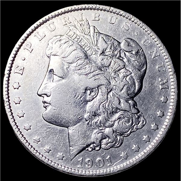 1901 Silver Morgan Dollar NEARLY UNCIRCULATED