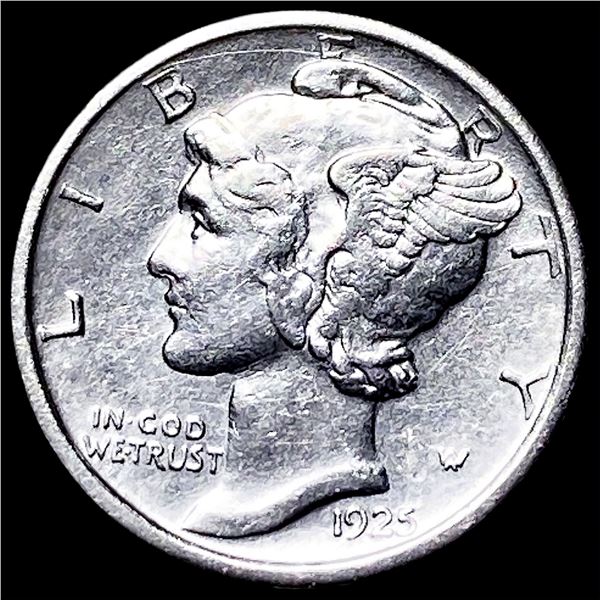 1925-S Silver Mercury Dime CLOSELY UNCIRCULATED