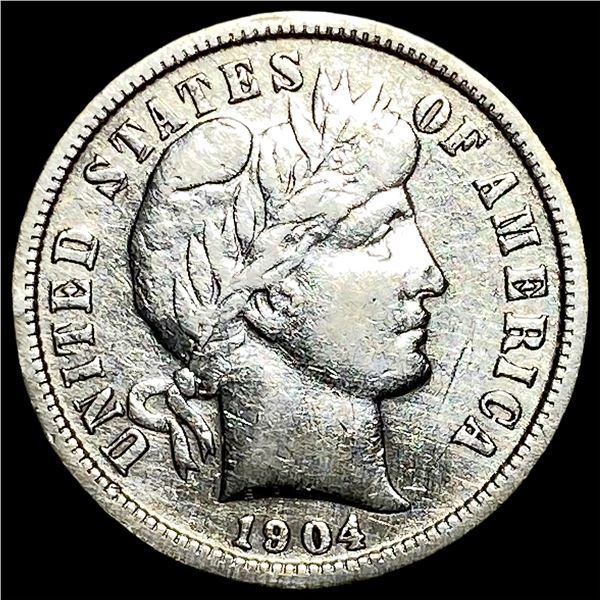 1904 Silver Barber Dime CLOSELY UNCIRCULATED