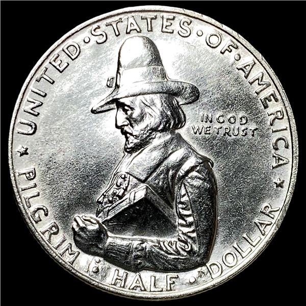 1920 Silver Pilgrim Tercentenary Half Dollar CHOICE BU