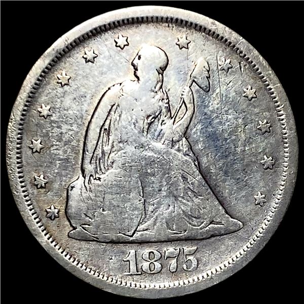 1875-S Silver Twenty Cents LIGHTLY CIRCULATED