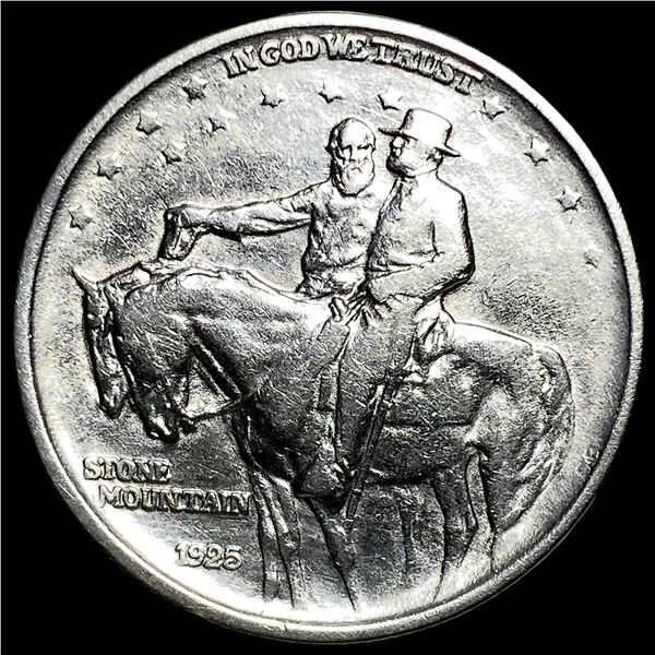 1925 Stone Mountain Silver Half Dollar CLOSELY UNCIRCULATED