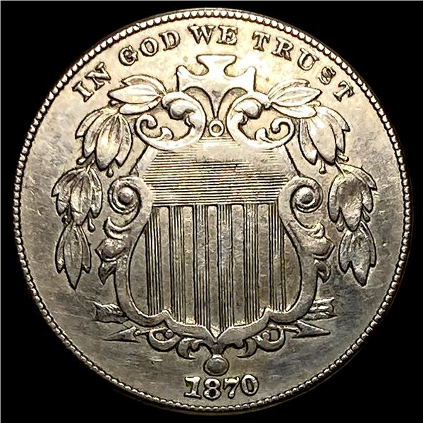 1870 Shield Nickel UNCIRCULATED