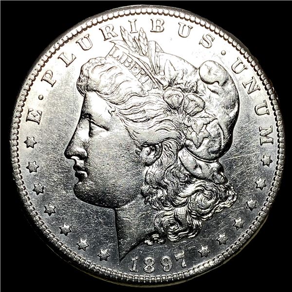 1897-S Silver Morgan Dollar CHOICE AU