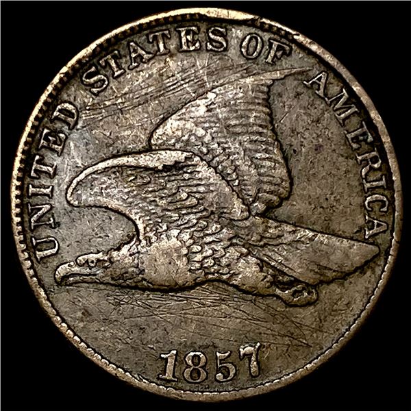 1857 Flying Eagle Cent NEARLY UNCIRCULATED