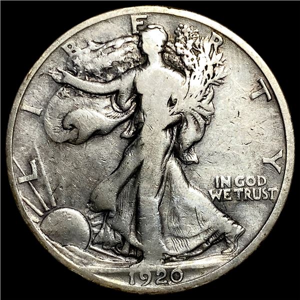 1920-D Silver Walking Liberty Half Dollar NEARLY UNCIRCULATED