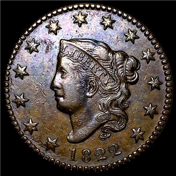 1822 Coronet Head Large Cent CHOICE BU