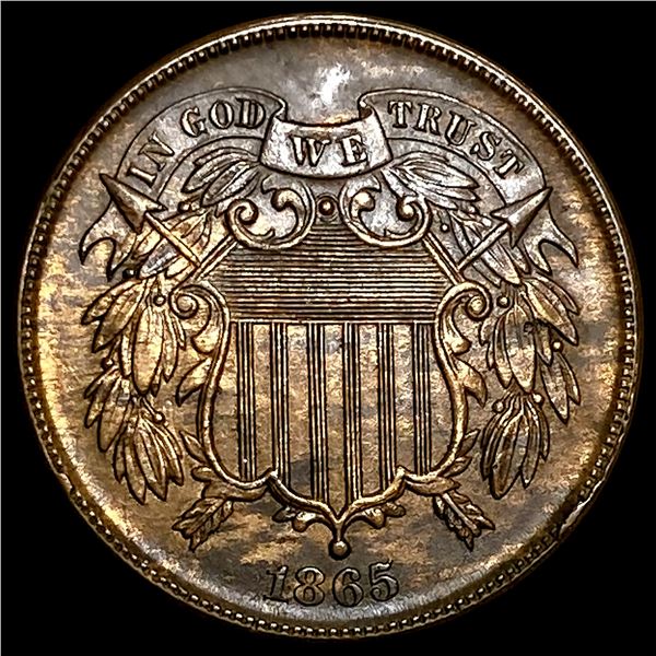 1865 Copper Two-Cent Piece UNCIRCULATED