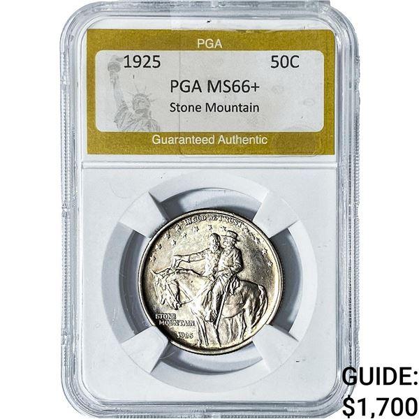 1925 Stone Mountain Half Dollar PGA MS66+