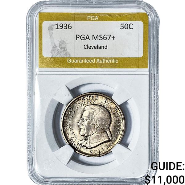 1936 Cleveland Half Dollar PGA MS67+
